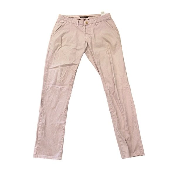 Hermes Milano Pink Slim Chino Pants Men's 34x34 - Picture 1 of 9